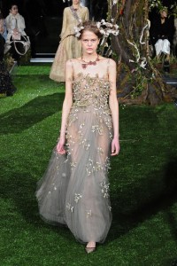 A Dior couture look by Maria Grazia Chiuri designed specifically for the Tokyo show.