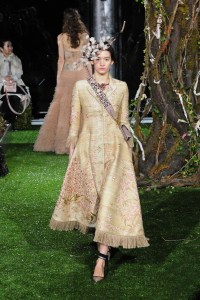 A Dior couture look by Maria Grazia Chiuri designed specifically for the Tokyo show.