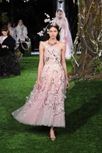 A Dior couture look by Maria Grazia Chiuri designed specifically for the Tokyo show.