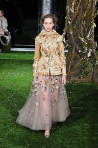 A Dior couture look by Maria Grazia Chiuri designed specifically for the Tokyo show.