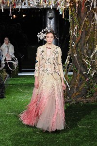 A Dior couture look by Maria Grazia Chiuri designed specifically for the Tokyo show.