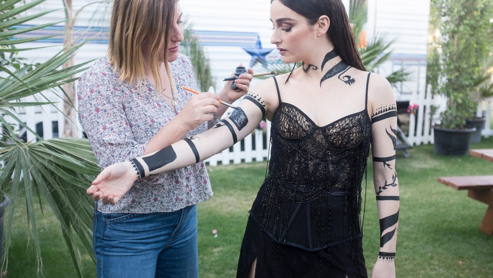 Rachel Goodwin and Banks at Coachella Weekend Two