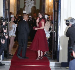 The Duchess of Cambridge in Marchesa Notte