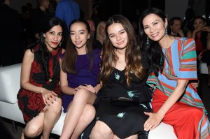 Huma Abedin, Wendi Deng Murdoch and guests8th Annual DVF Awards, Show, New York, USA - 06 Apr 2017