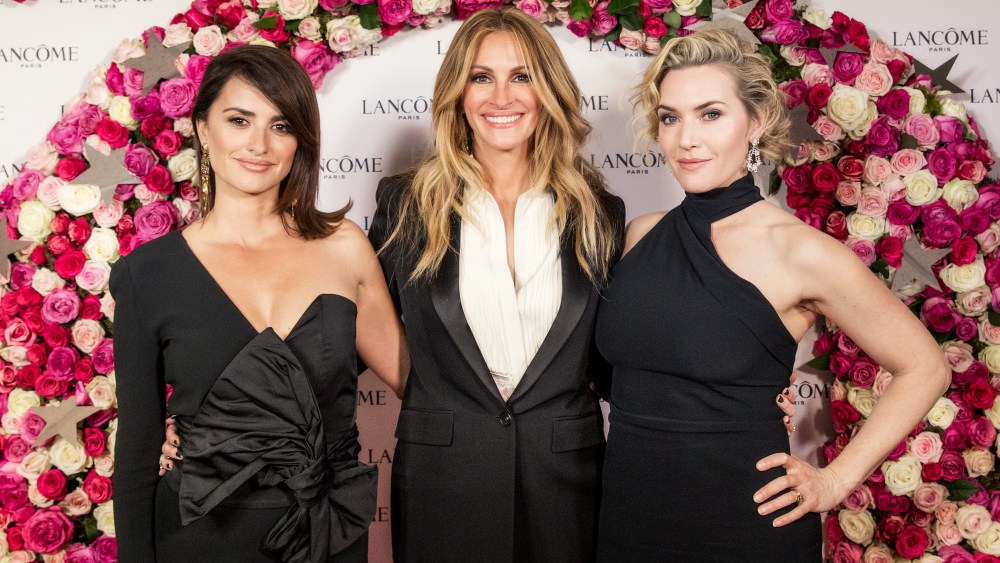 Penélope Cruz, Julia Roberts and Kate Winslet.