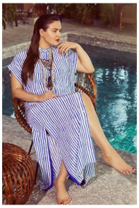 A look from Eloquii's  limited-edition capsule collection collaboration with Teresa Maccapani Missoni.
