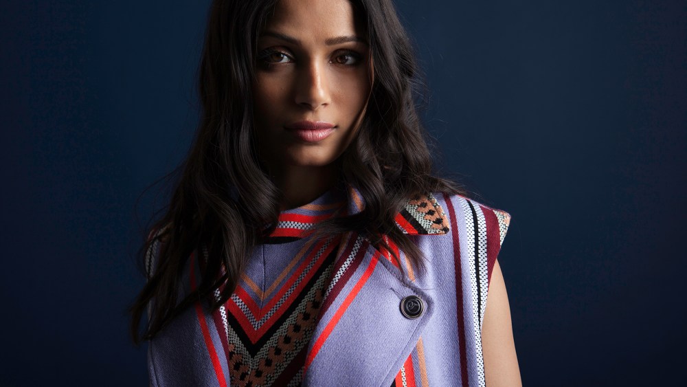 Freida Pinto at WWD Studio