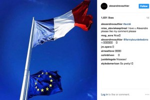 An image from Alexandre Vauthier's Instagram page.