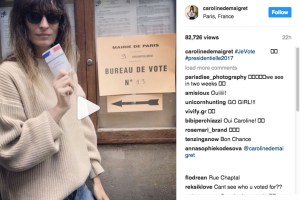 An image from Caroline de Maigret's Instagram page.