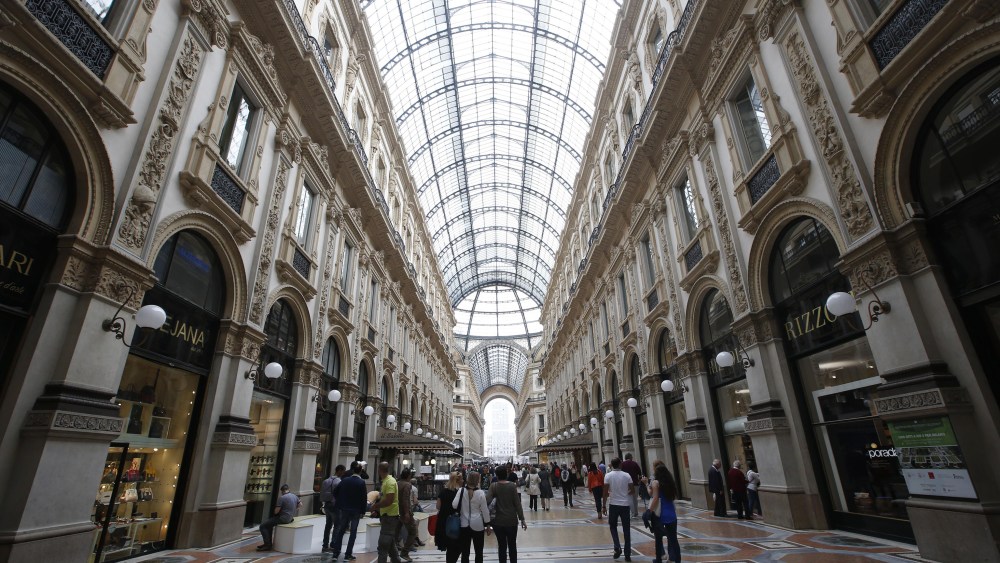 Galleria Vittorio Emanuele II in Milan, Italy.