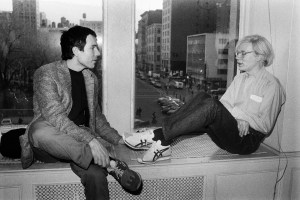 Glenn O'Brien and Andy Warhol