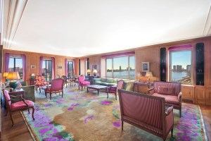 The three-bedroom co-op apartment on the fifth floor of the posh 16-story Campanile building next to the East River, asking $5.95 million, was Greta Garbo’s home for 40 years.