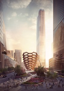 Rendering of the Vessel landmark at Hudson Yards.