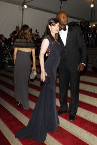 Actress Idina Menzel, left, and actor Taye Diggs attend the Metropolitan Museum of Art's annual Costume Institute gala in New York City. The evening celebrated designer Paul Poiret and the May 8 opening of the 'Poiret: King of Fashion' exhibit.Met Costume Institute Gala arrivals, New York