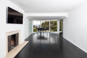 The entire back of the house is made up of ceiling-to-floor windows,