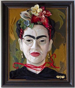 Jess De Wahlis "Life is Beautiful That Way" Inspired by Frida Kahlo , SHE INSPIRES Exhibit Artwork, The Untitled Space Gallery, New York - May 2017