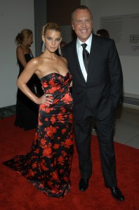 Jessica Simpson (L) and designer Michael Kors attend the Metropolitan Museum of Art's annual Costume Institute gala.2005 Met Costume Institute Gala, New York