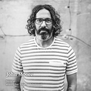 John Moore, Outerknown chief creative officer, in Fair Trade USA's campaign