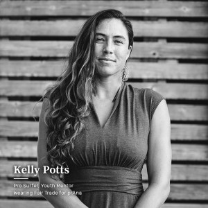 Prana Surfing Ambassador Kelly Potts in Fair Trade USA's campaign