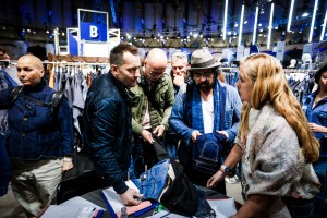 The scene at the Kingpins Amsterdam denim fair.