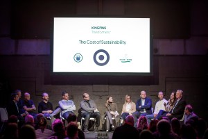 The panelists of Kingpins Transformers fielded questions on sustainability for denim businesses across the production chain