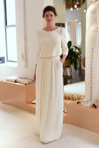 A model on the catwalkLaure de Sagazan appointment, Spring 2018, Bridal Fashion Week, New York, USA - 22 Apr 2017