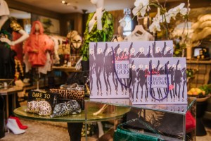 Shopping bags just for Linda's at Bergdorf Goodman.