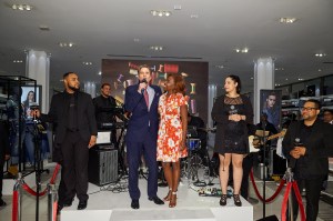 Macy's CEO and President Jeff Gennette with Shawn Outler, Senior Vice President of Lease, Pricing and Multicultural Initiatives.
