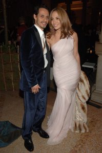 Marc Anthony (L) and Jennifer Lopez attend the Metropolitan Museum of Art's annual Costume Institute gala.2006 Met Costume Institute Gala, New York