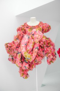 A teddy bear is included in this “Not Making Clothing” spring /summer 2014 dress.