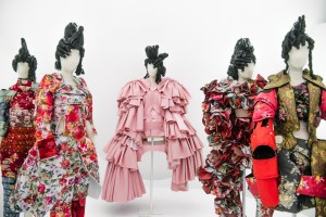 Five ensembles from “18th Century Punk,” autumn/winter 2016-17.