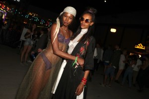 Sigail Currie and Grace MaharyLevi's Neon Carnival, Coachella Valley Music and Arts Festival, Palm Springs, USA - 15 Apr 2017