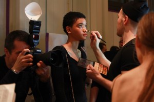 Backstage at Oscar de la Renta Bridal Spring 2018