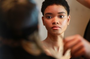 Backstage at Oscar de la Renta Bridal Spring 2018