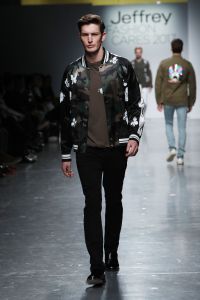 Model on the catwalkJeffrey Fashion Cares show, Runway, New York, USA - 03 Apr 2017