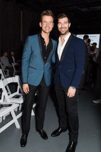 Brad Goreski, Cory BondJeffrey Fashion Cares Cocktail & Runway Show, Intrepid Sea, Air and Space Museum, New York, USA - 03 Apr 2017