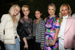 Poppy Delevingne, Katy Perry, Jamie Schneider, Kelly Sawyer and Rachel Zoe Chanel Dinner hosted by Pharrell Williams, Los Angeles, USA - 06 Apr 2017
