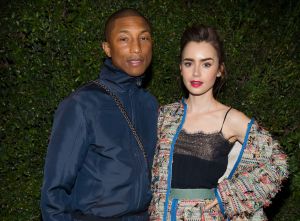 Pharrell Williams and Lily Collins Chanel Dinner hosted by Pharrell Williams, Los Angeles, USA - 06 Apr 2017