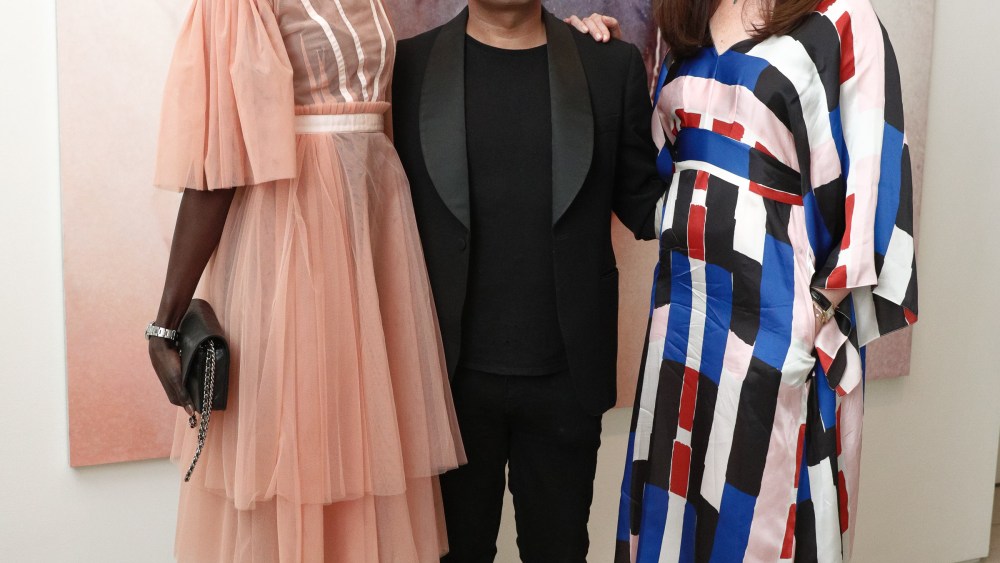 Alek Wek, Osman Yousefzada, Daniella VitaleOsman launch, Barneys New York, USA - 12 Apr 2017