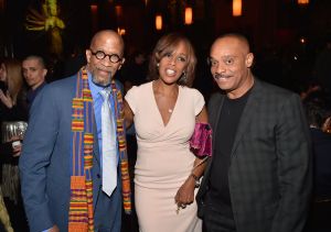 Reg E. Cathey, Gayle King and Rocky Carroll'The Immortal Life of Henrietta Lacks' film screening, After Party, New York, USA - 18 Apr 2017