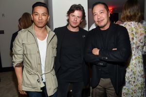 Prabal Gurung, Christopher Kane, Derek LamFarfetch, Natalie Massenet & José Neves dinner, The New York Edition, USA - 28 Apr 2017