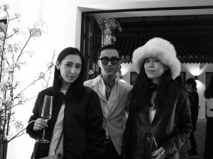 Vanitas boutique owner Rigel Davis, fashion stylist Jeff Lee and Nikki Li.