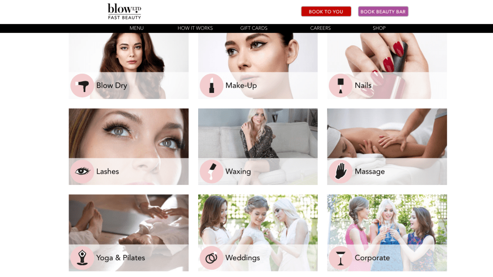 blow ltd beauty services
