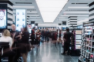 Inside Sephora on 34th street.