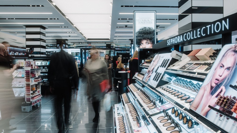 Inside Sephora on 34th street.