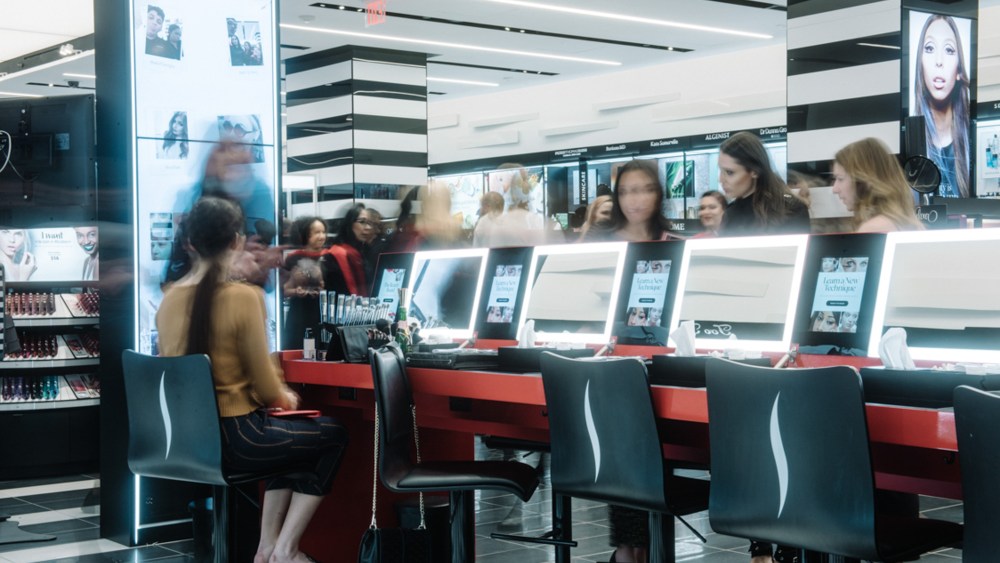 Inside Sephora on 34th street.