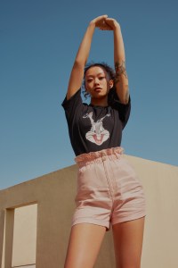 Nikki Li poses in H&M Asia Keys campaign.