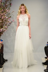Model on the catwalkTheia show, Runway, Spring 2018, Bridal Fashion Week, New York, USA - 20 Apr 2017