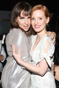 Lena Dunham, Jessica ChastainVariety's Power of Women NY Presented by Lifetime, Inside, Cipriani Midtown, New York, USA - 21 Apr 2017