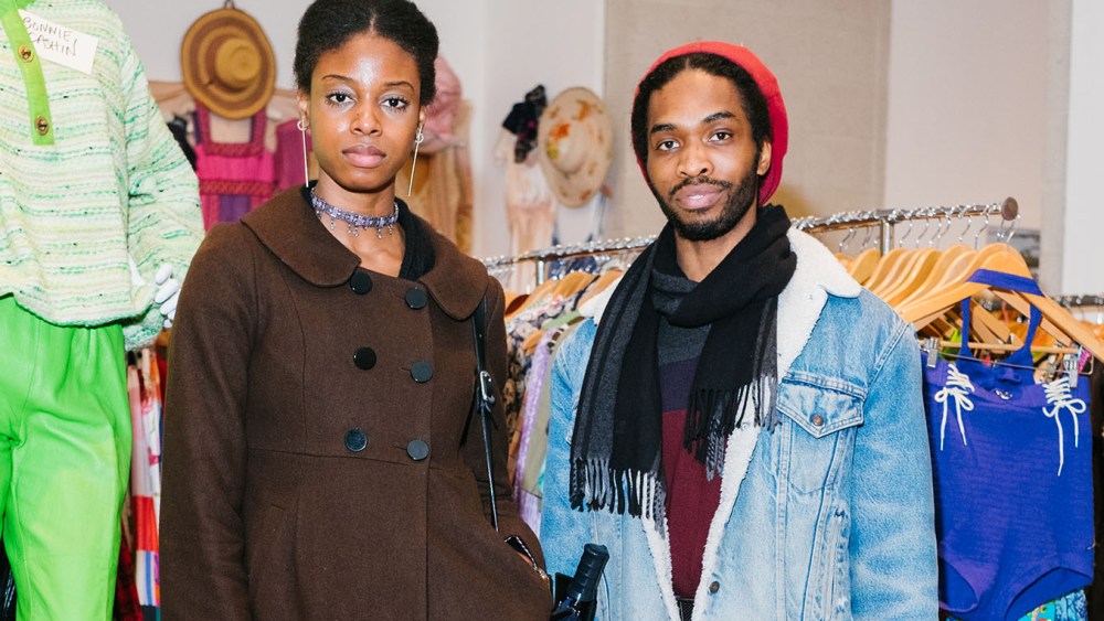 Street style at the Manhattan Vintage Show.